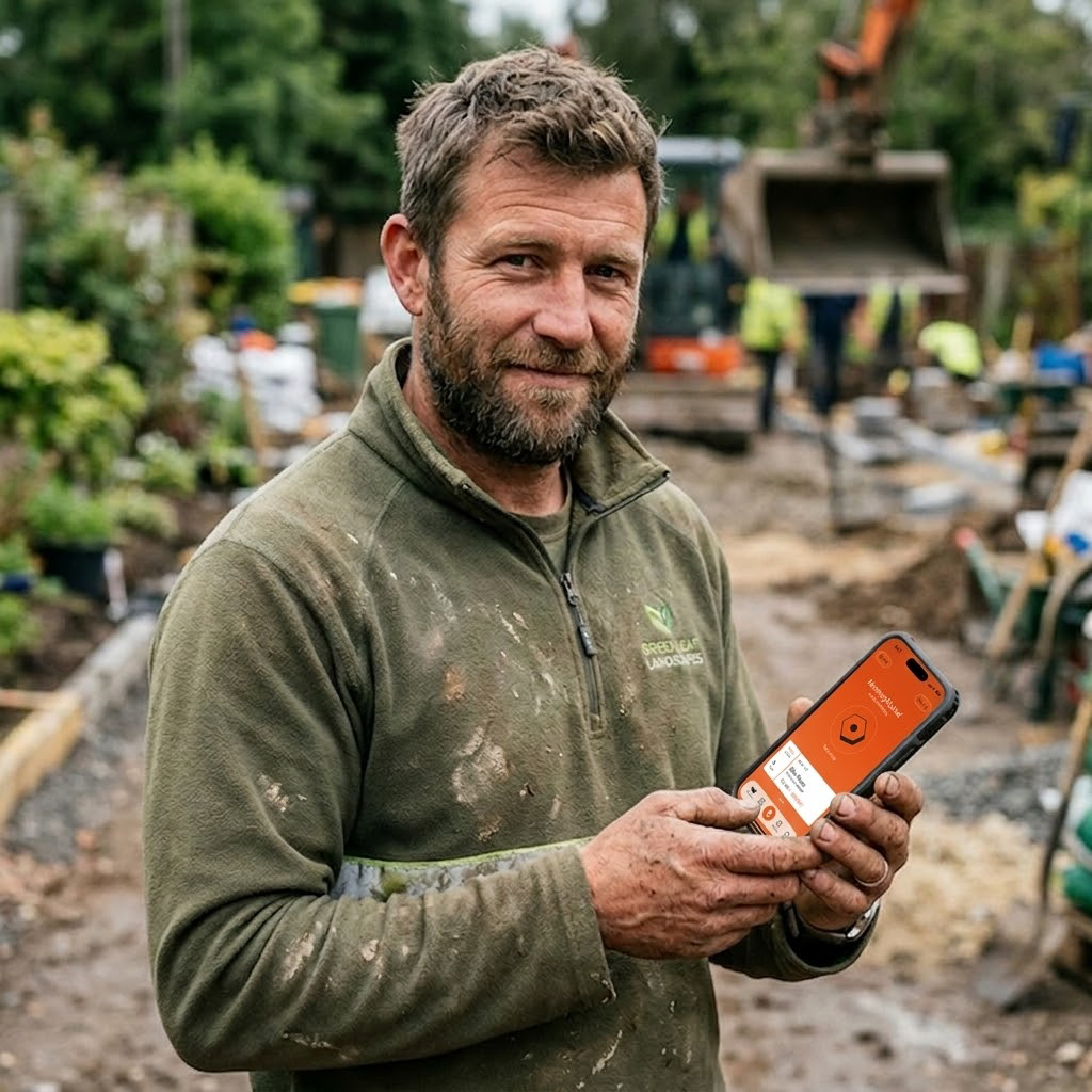 Landscapers using Mucka